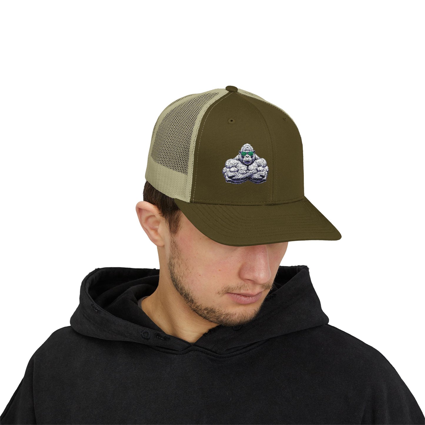 Embroidered Snapback Trucker Cap