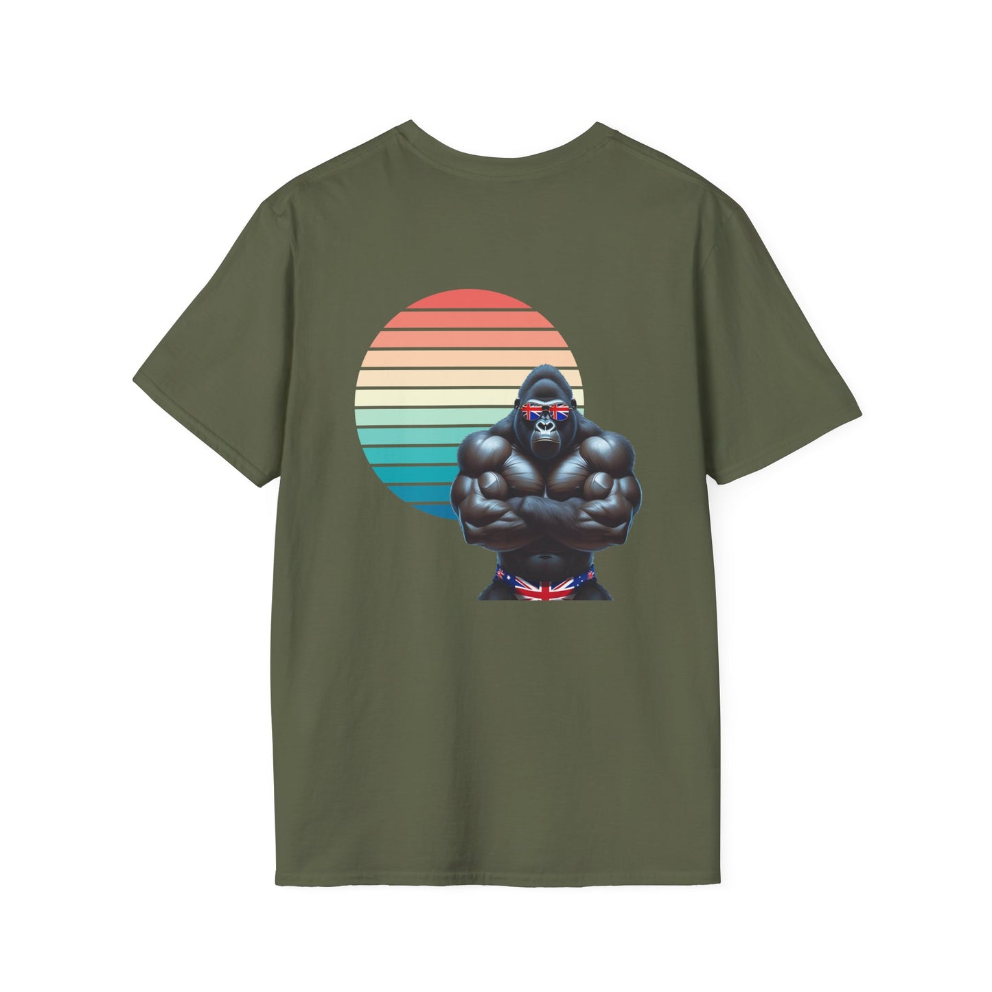 80's-Inspired Retro Graphic Tee - Australian Flag