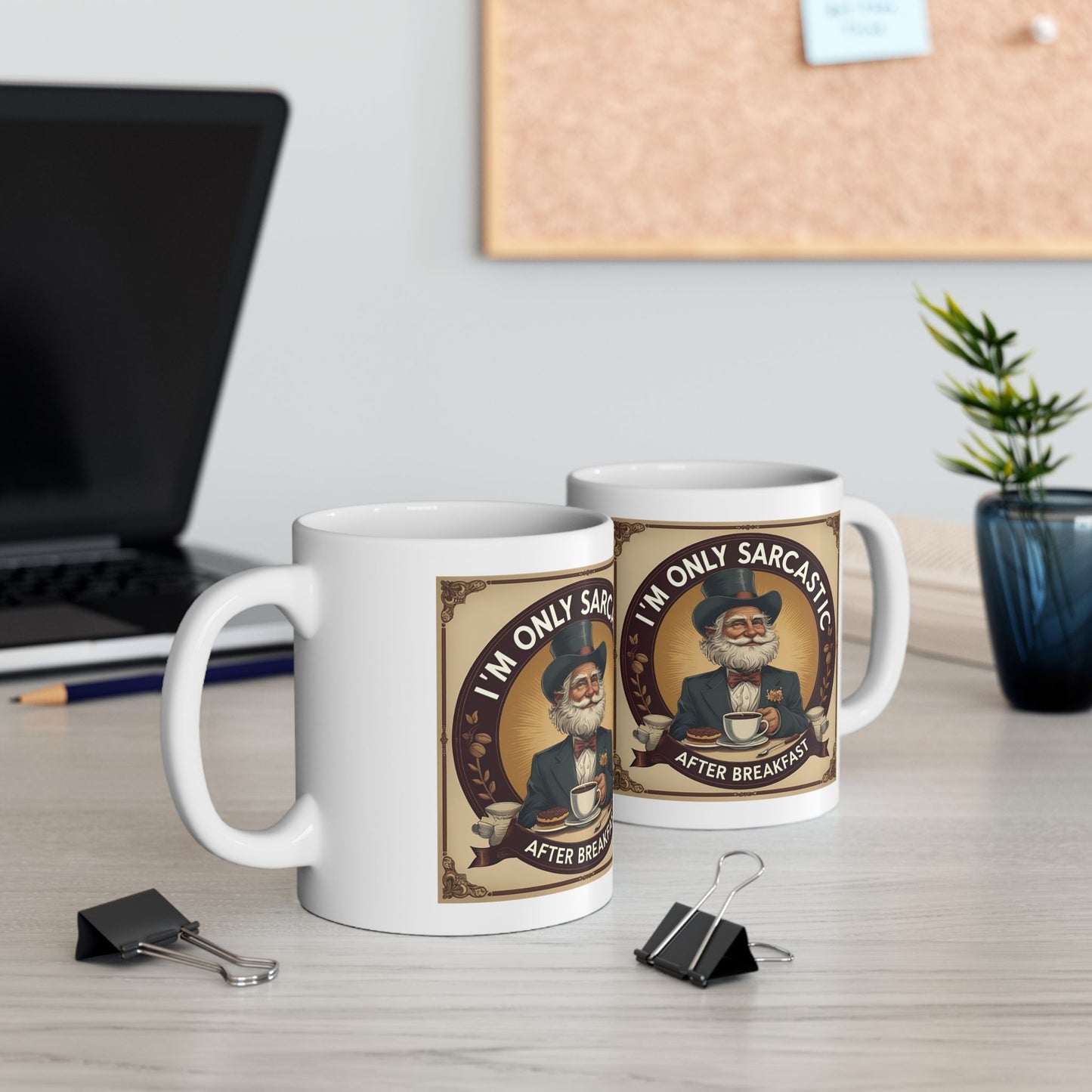Funny Coffee Mug - 11oz & 15oz - I'm Only Sarcastic After Breakfast