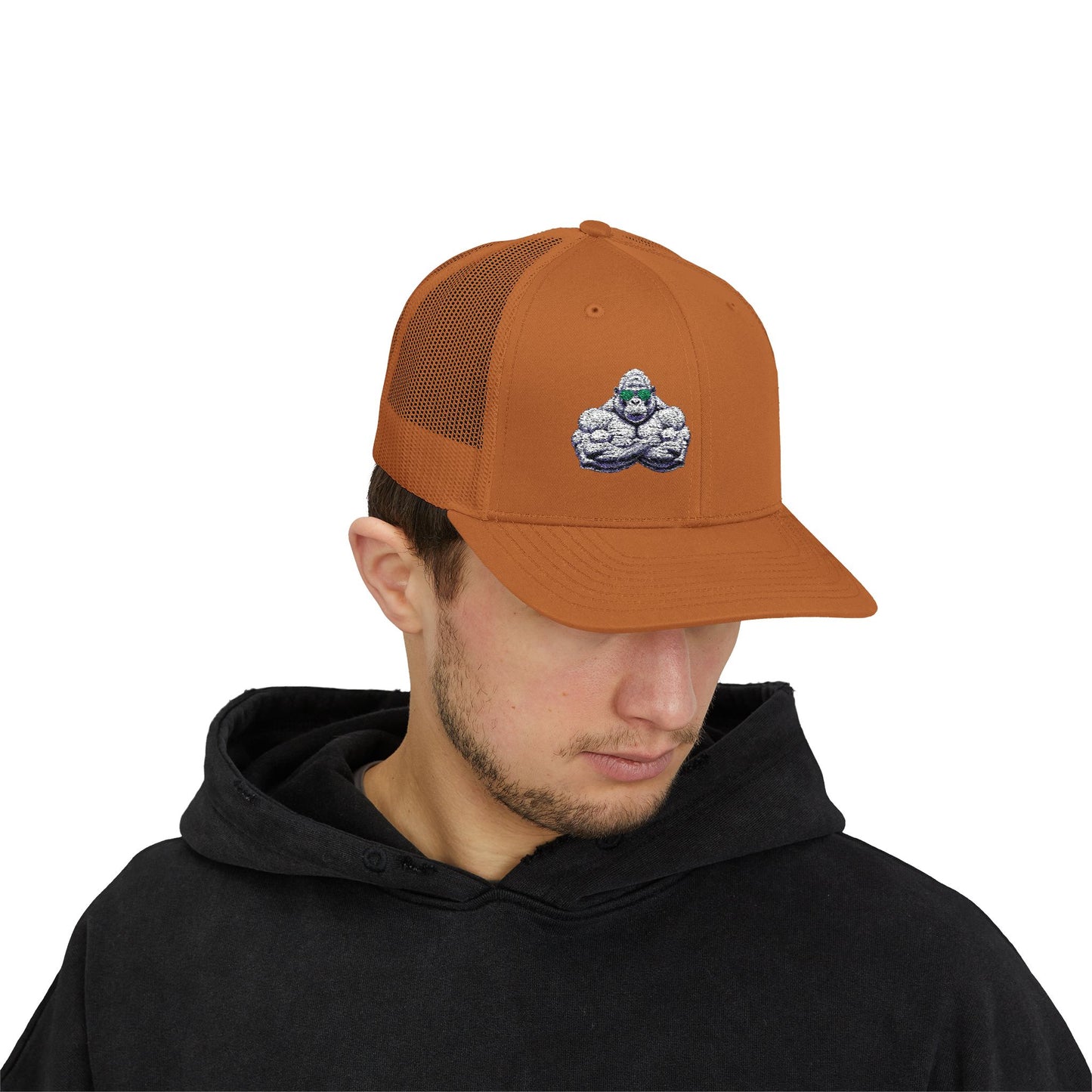 Embroidered Snapback Trucker Cap