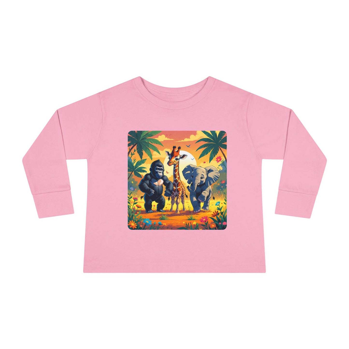 Jungle Safari Toddler Long Sleeve Tee
