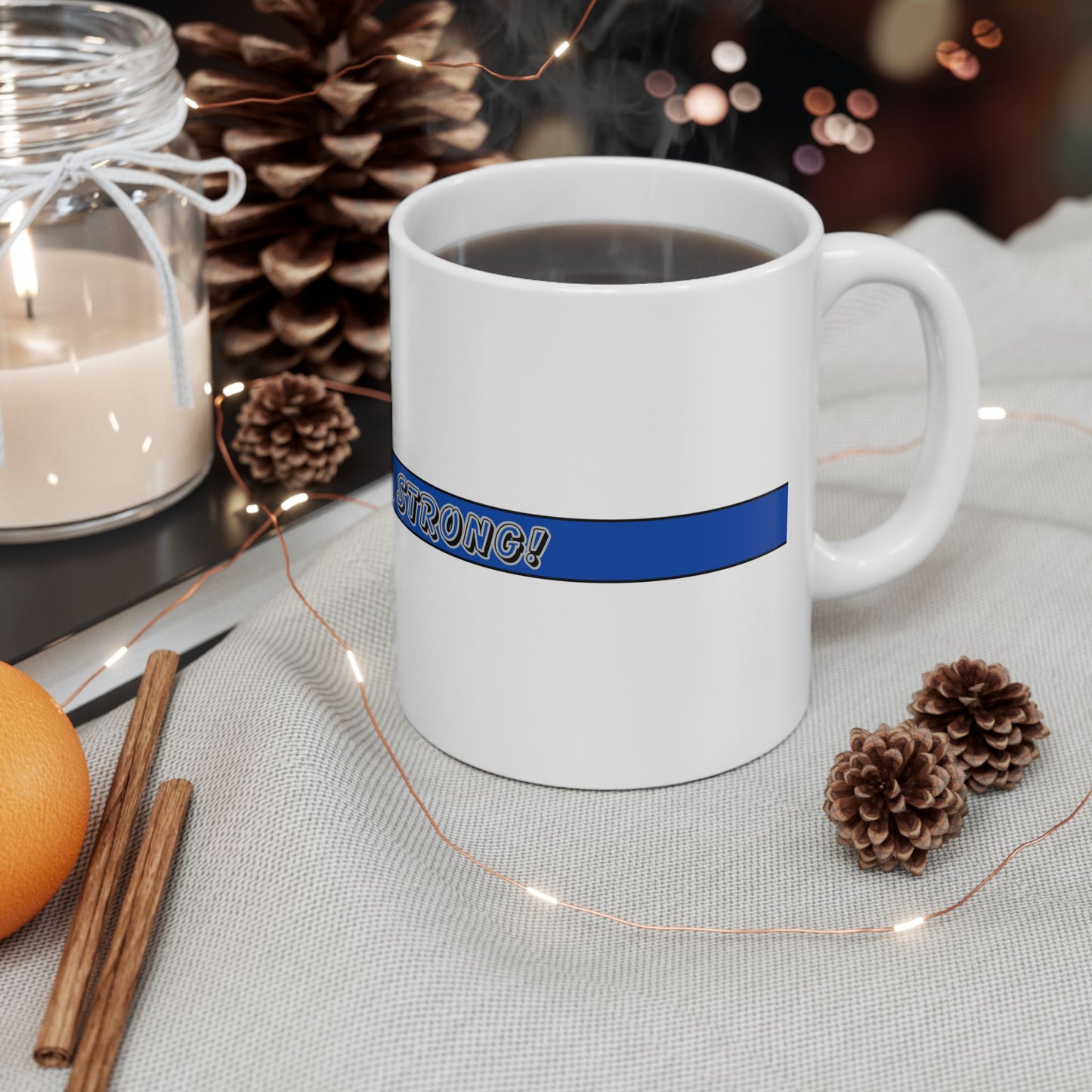 Thin Blue Line Mug - Get Gorilla Strong
