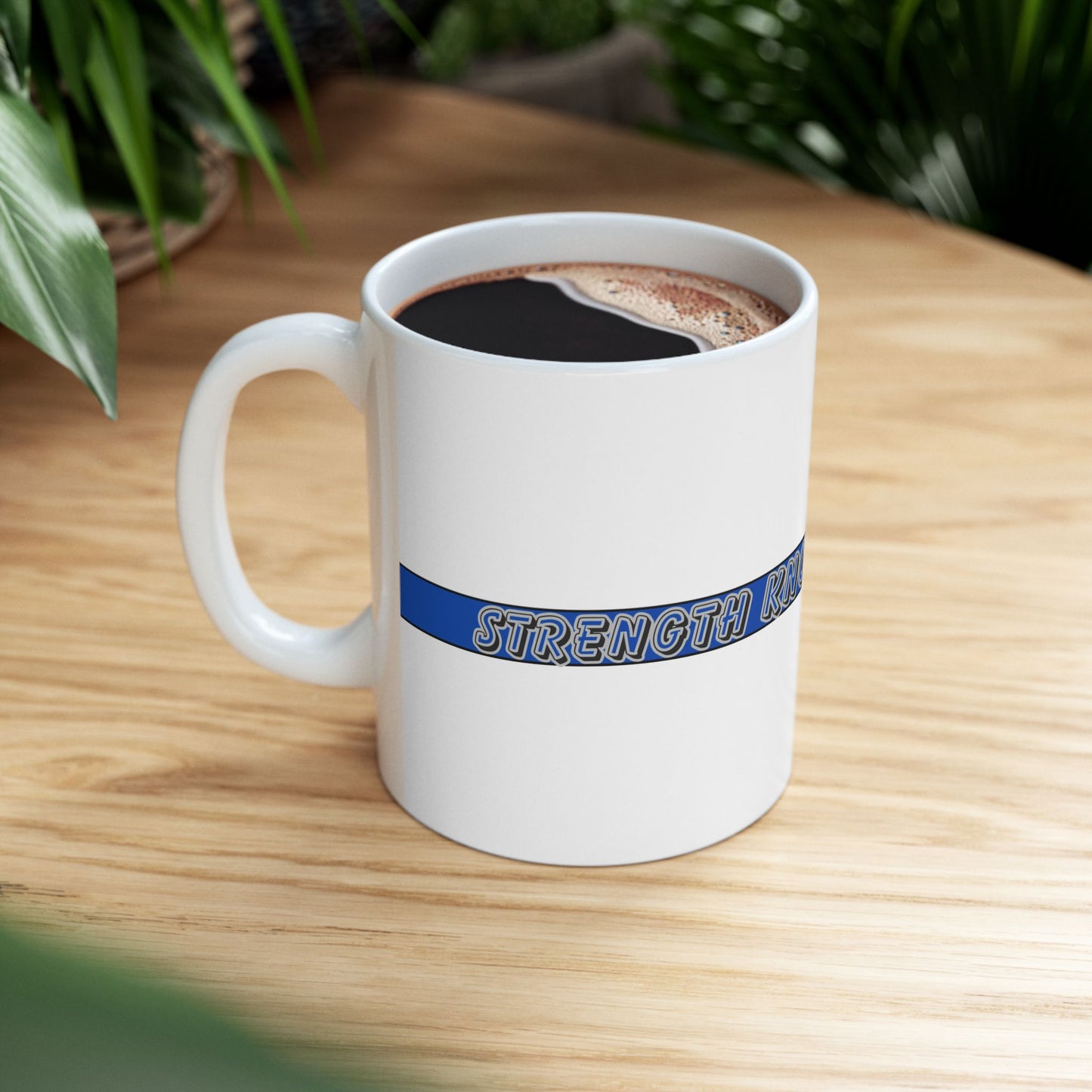 Thin Blue Line Mug - Strength Knows No Borders