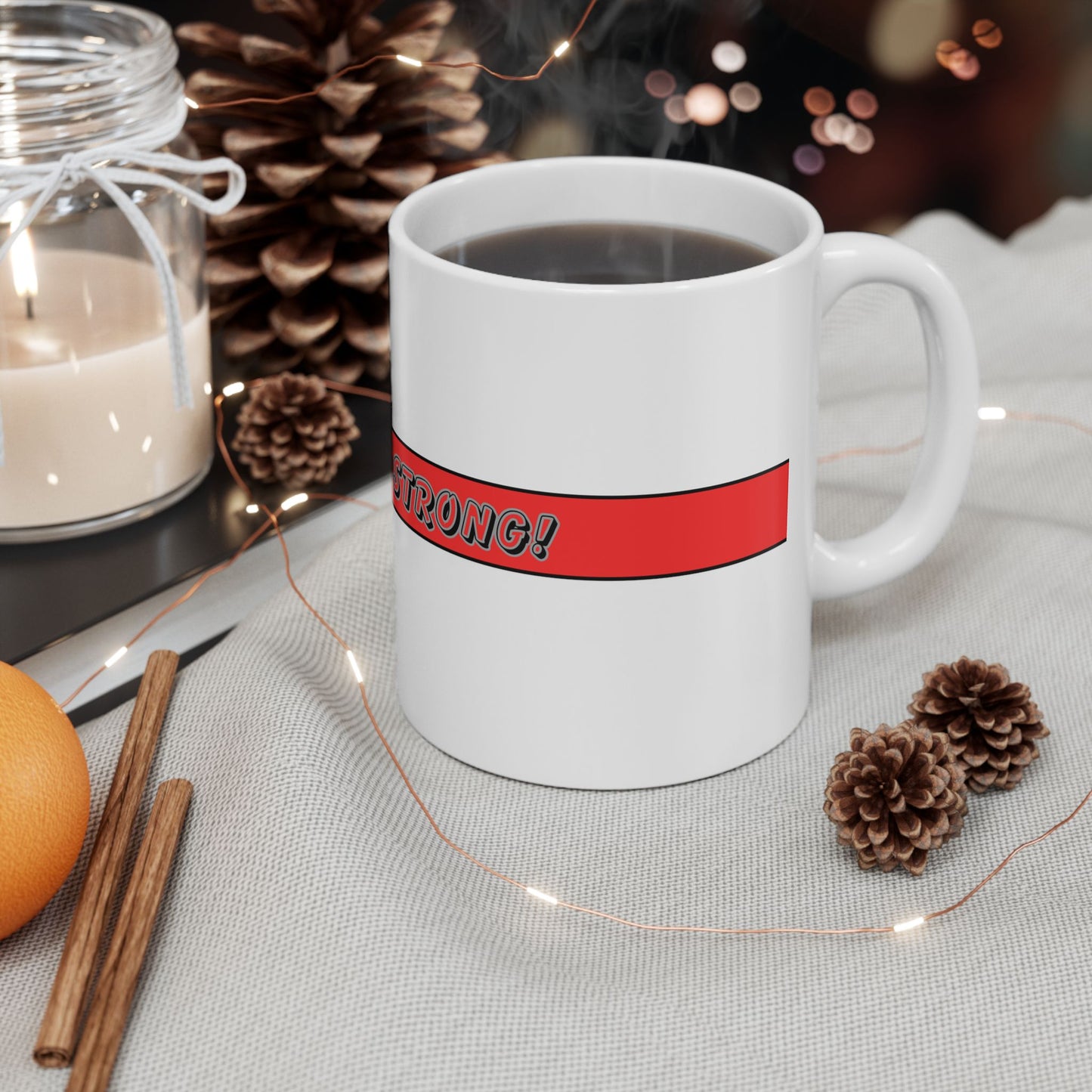 Thin Red Line Mug - Get Gorilla Strong