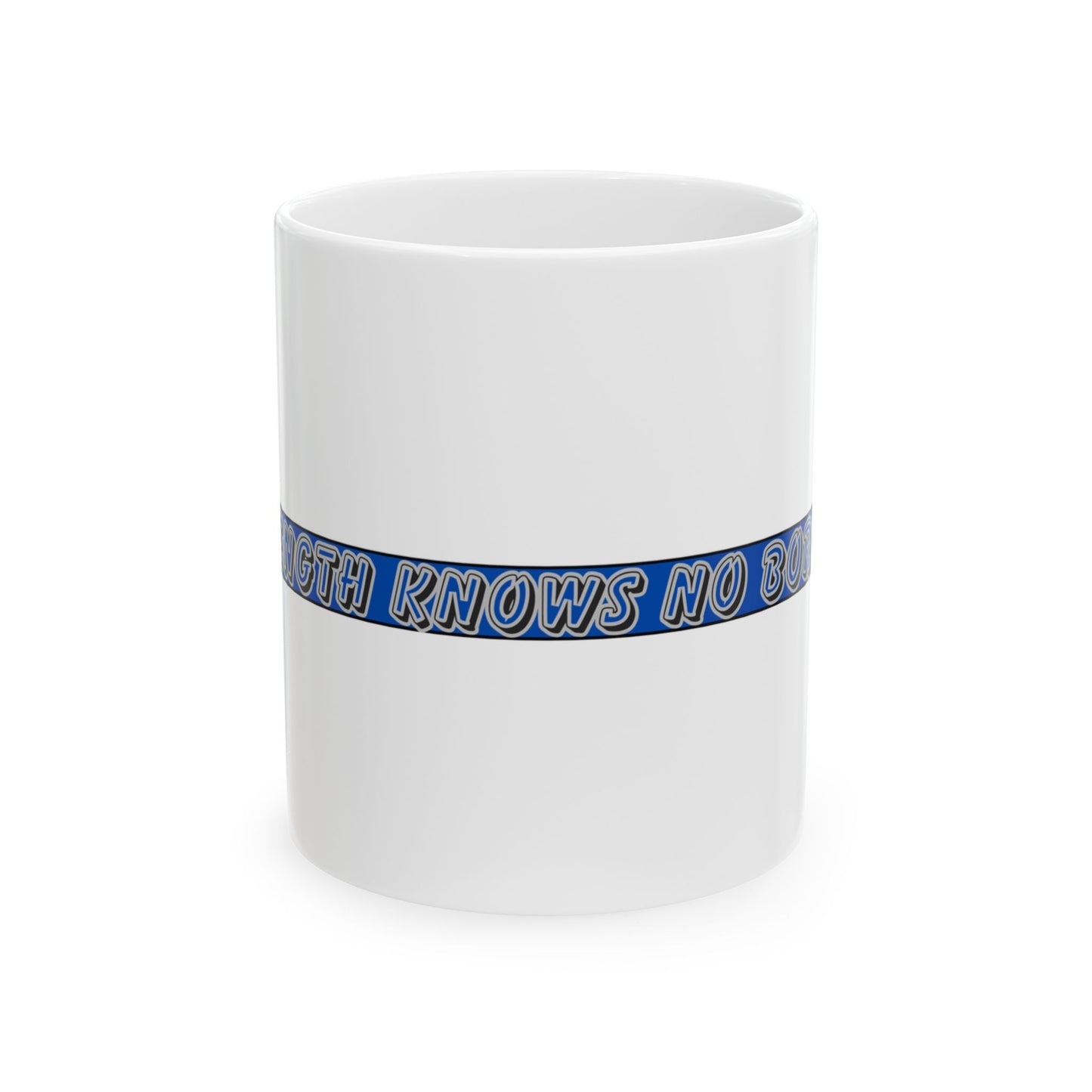 Thin Blue Line Mug - Strength Knows No Borders