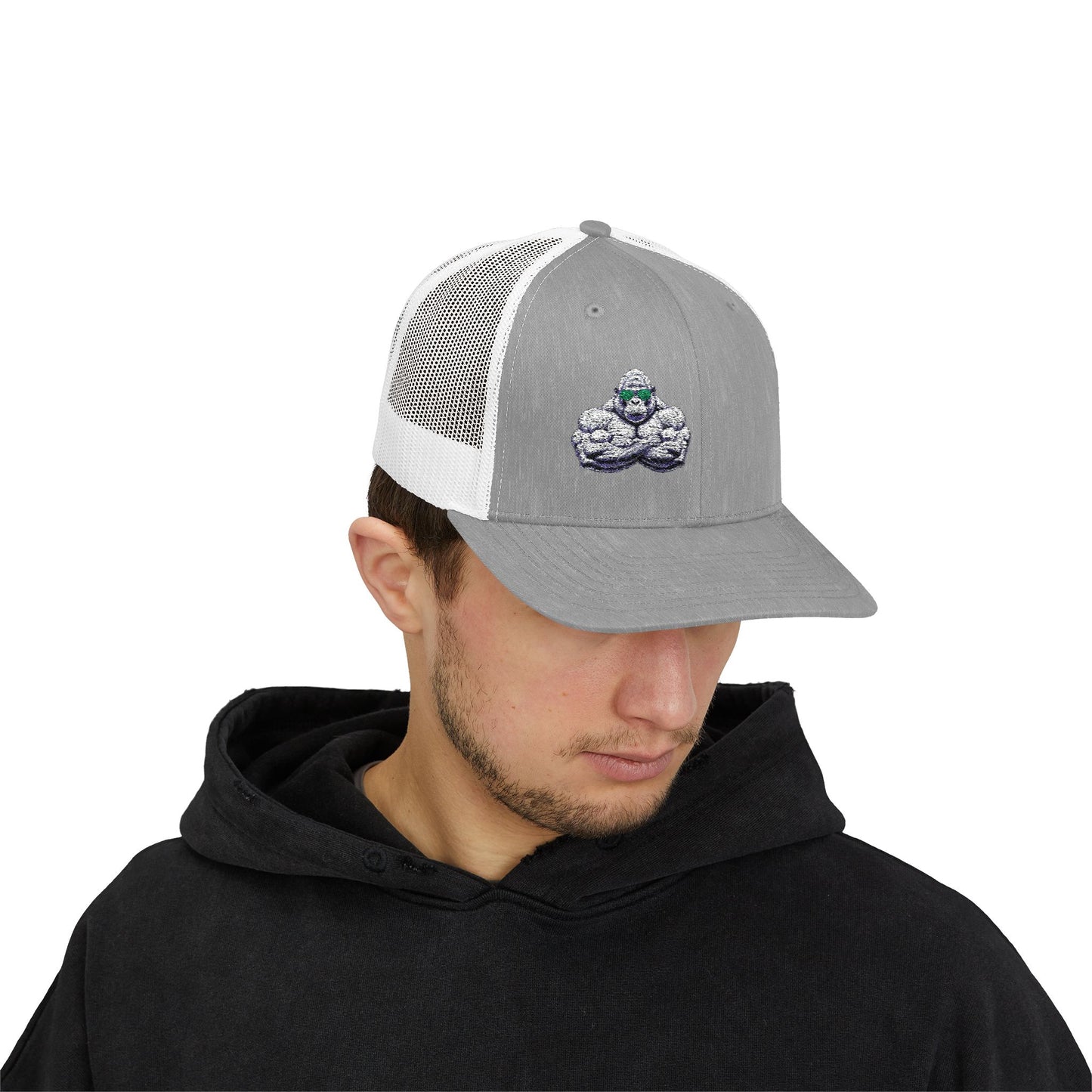 Embroidered Snapback Trucker Cap