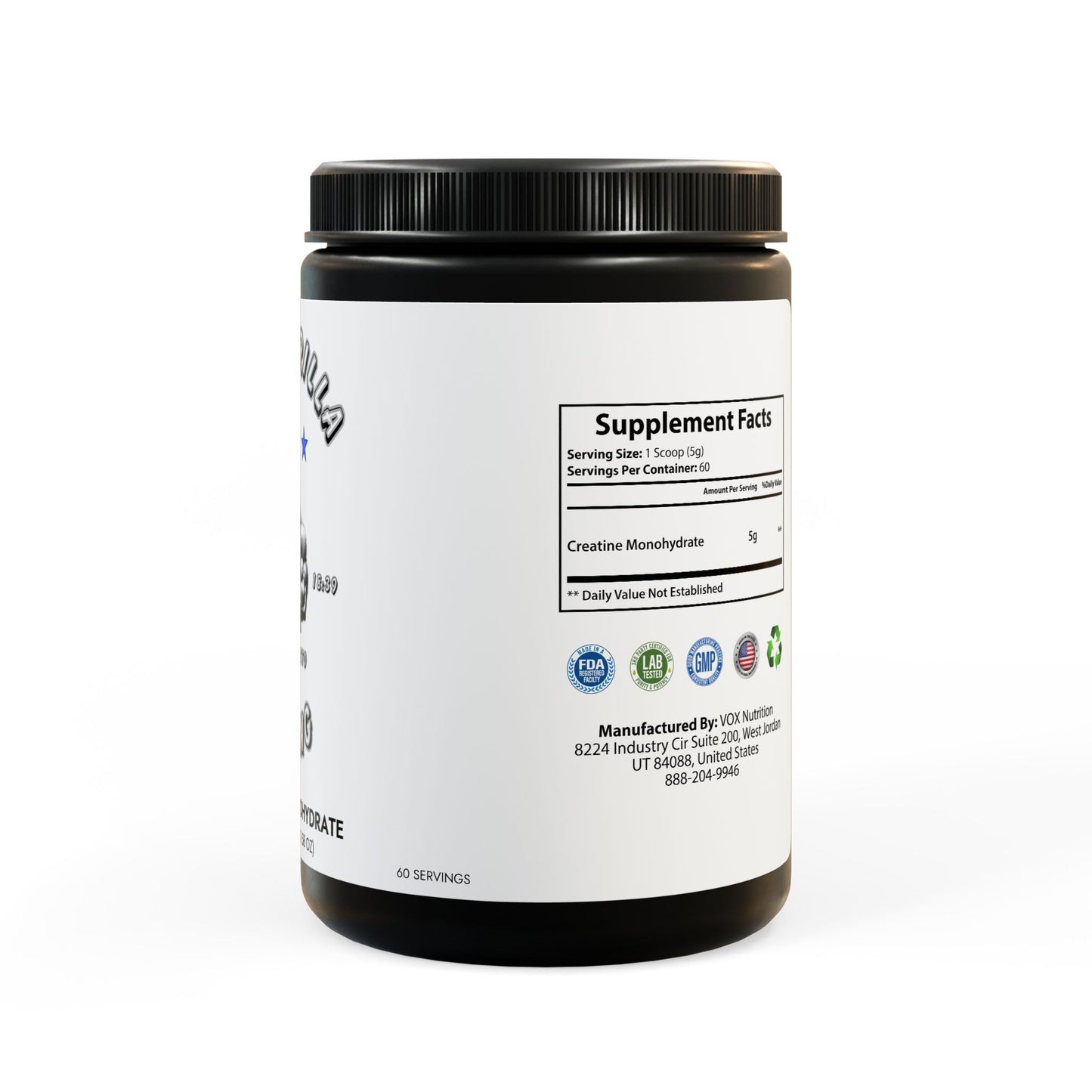 Creatine Monohydrate - Supplement - (300g, 10.58oz)