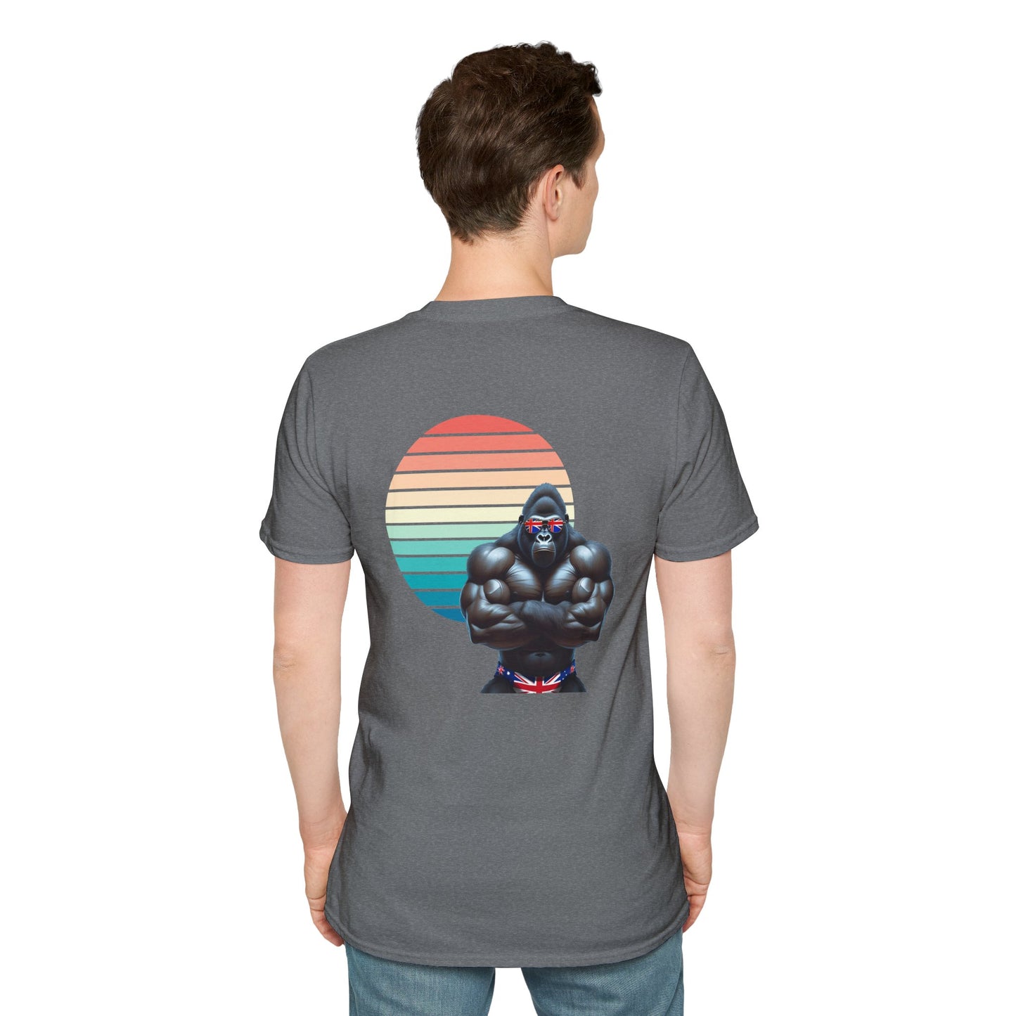 80's-Inspired Retro Graphic Tee - Australian Flag