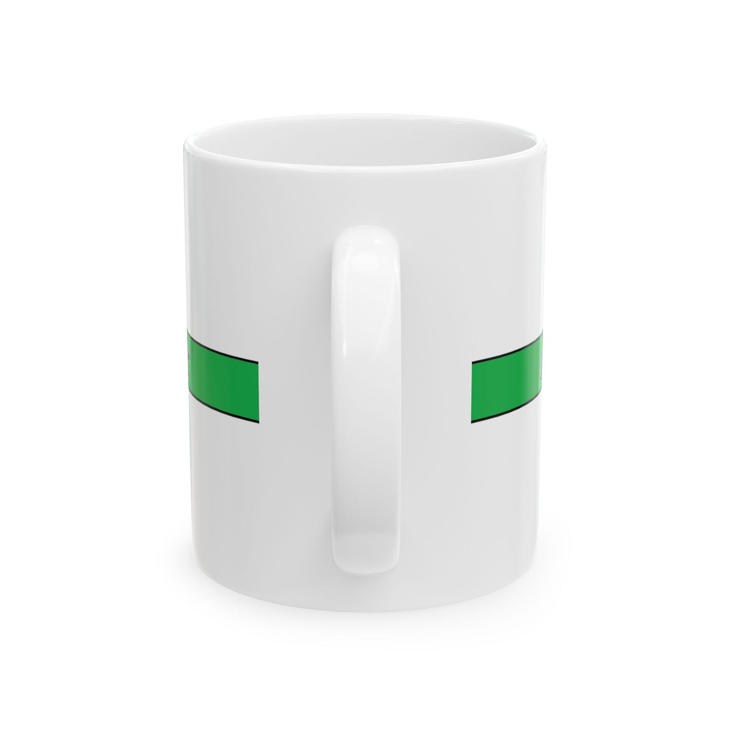 Thin Green Line Ceramic Mug - Strength Knows No Borders