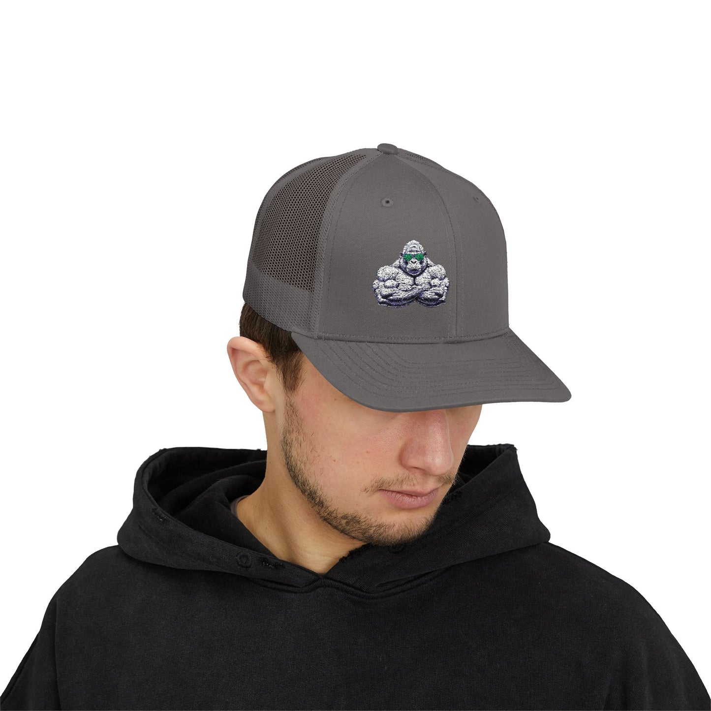Embroidered Snapback Trucker Cap