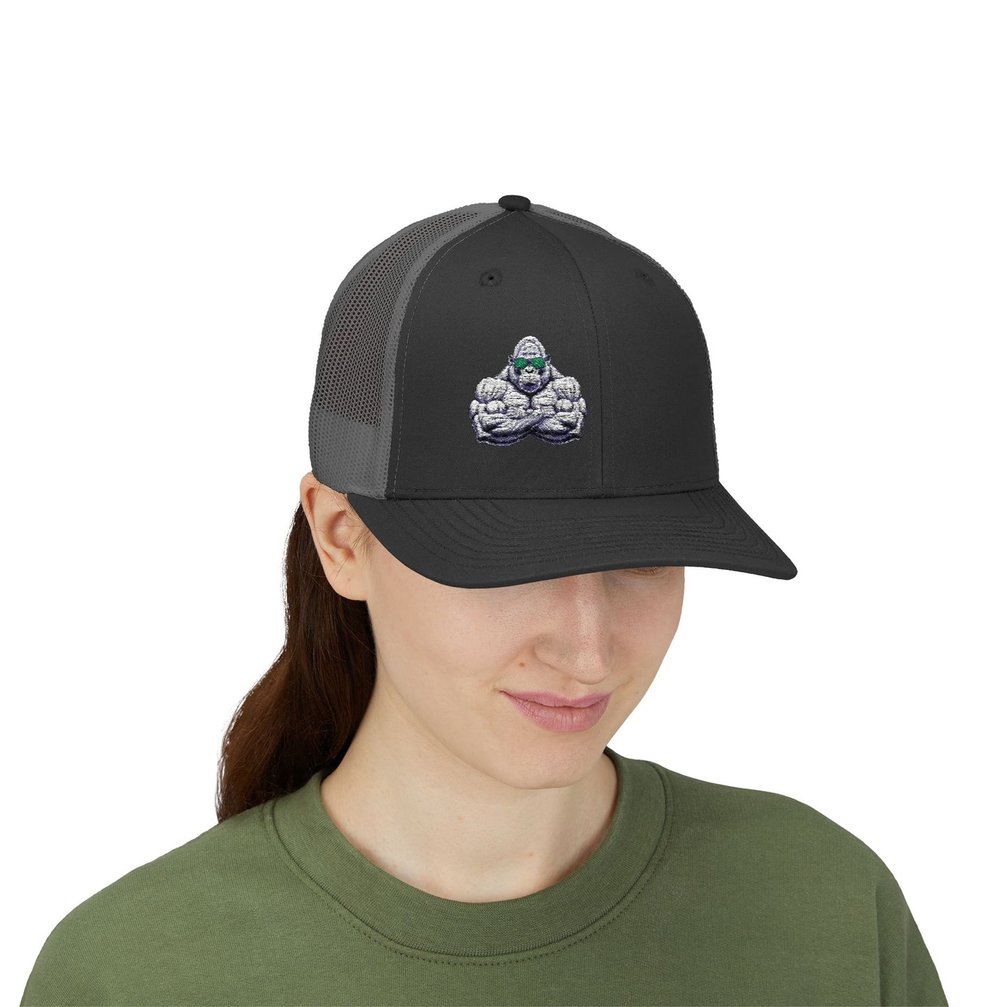 Embroidered Snapback Trucker Cap