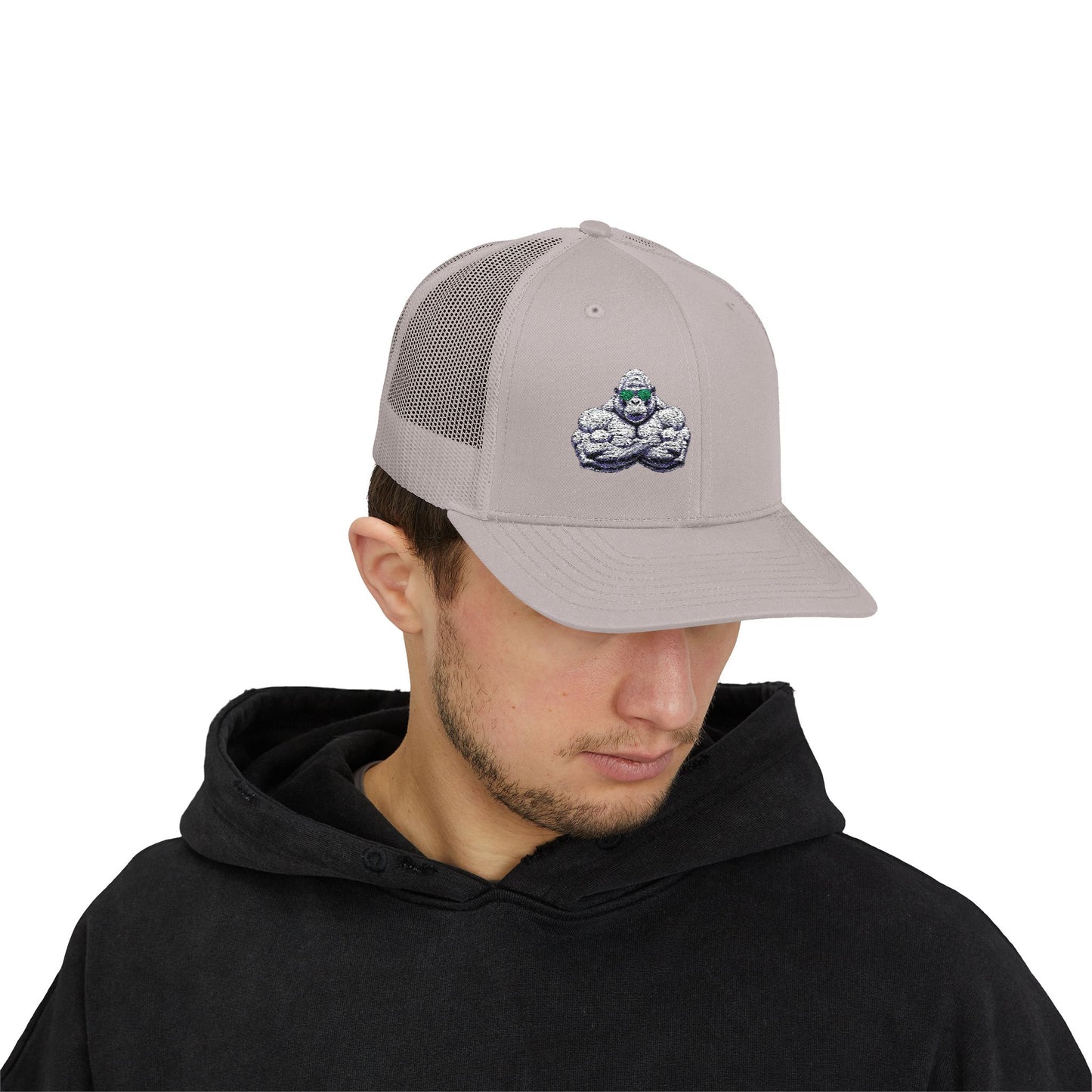 Embroidered Snapback Trucker Cap