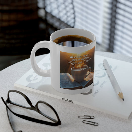 Coffee Mug - 20oz Jumbo Cup - Coffee with Christ
