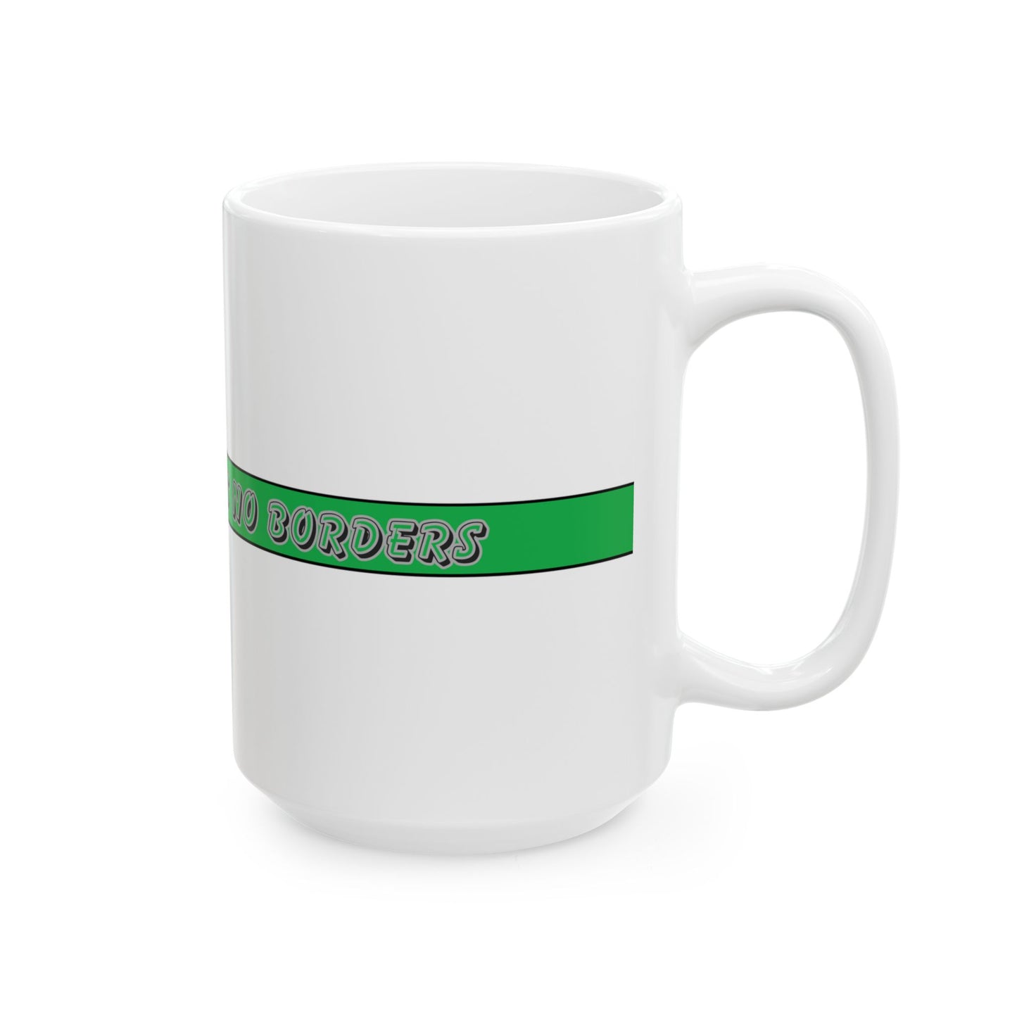 Thin Green Line Ceramic Mug - Strength Knows No Borders