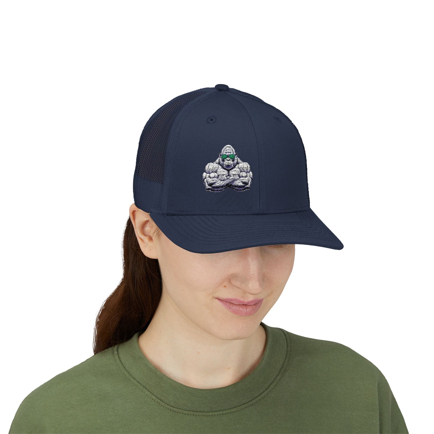 Embroidered Snapback Trucker Cap
