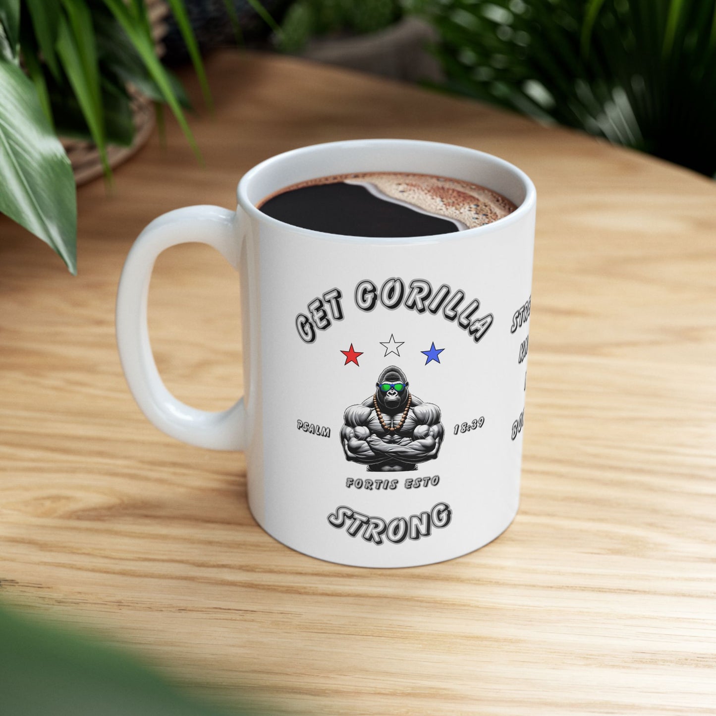 'Get Gorilla Strong!' Ceramic Mug, 11oz or 15oz