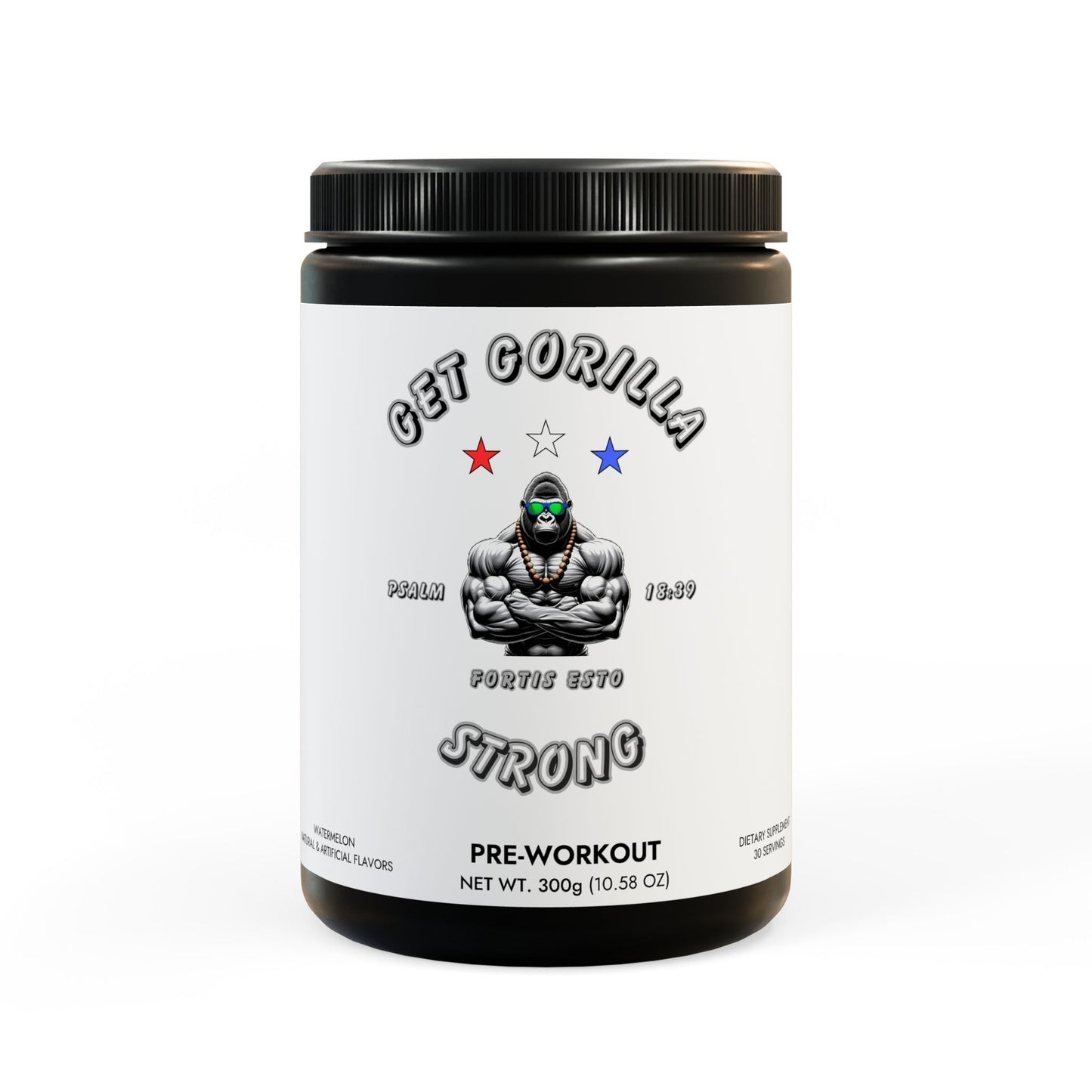 Pre-Workout Supplement - Watermelon Flavor - (300g, 10.58oz)