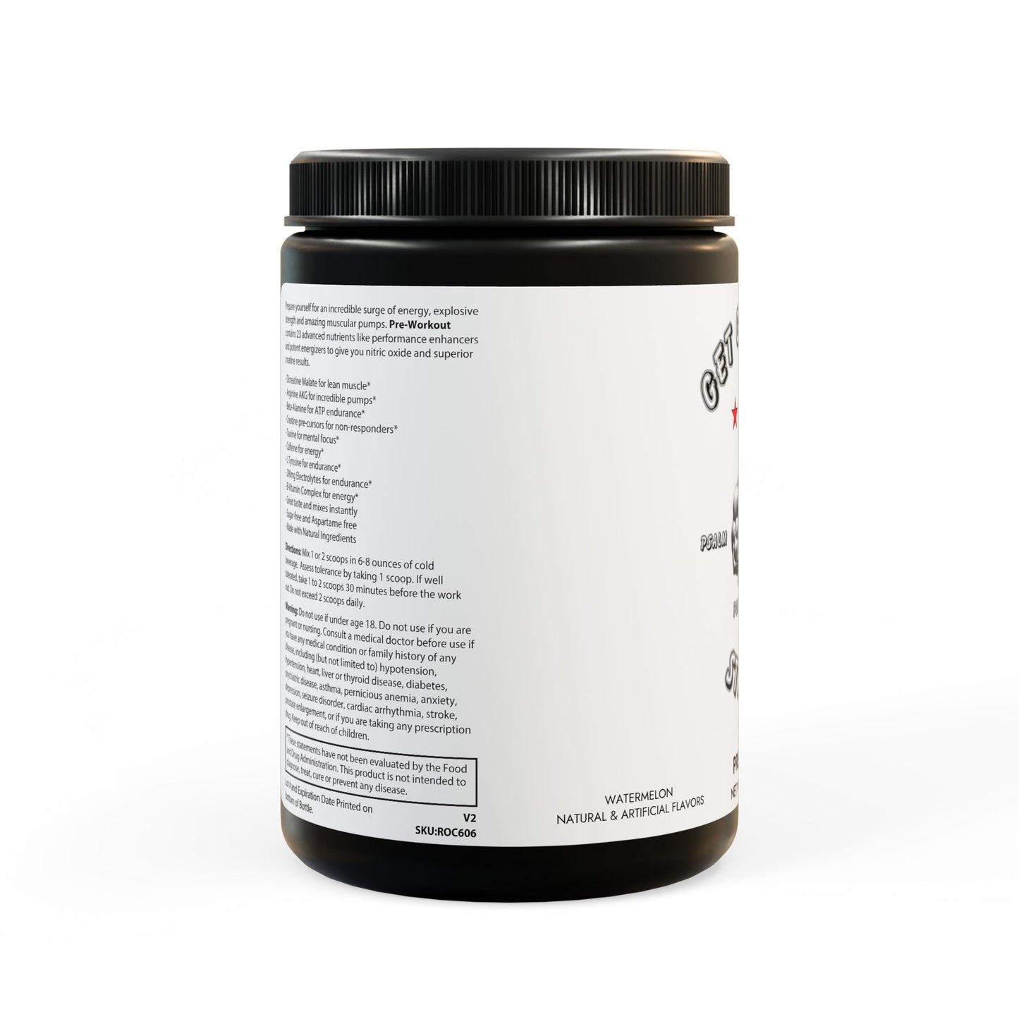 Pre-Workout Supplement - Watermelon Flavor - (300g, 10.58oz)