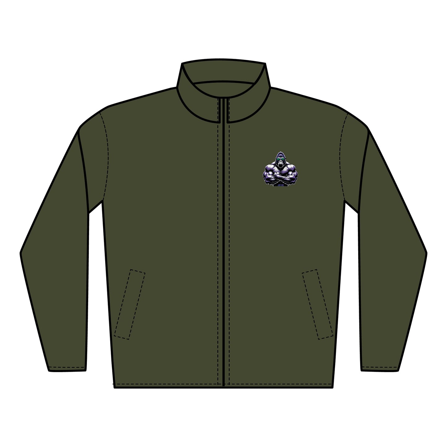 Embroidered Unisex Quilted Jacket