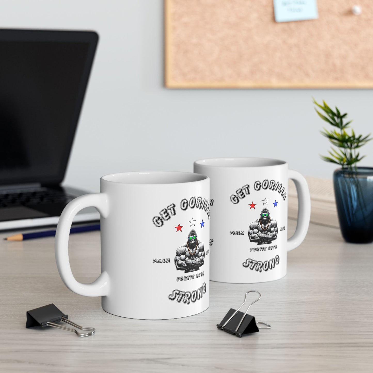 'Get Gorilla Strong!' Ceramic Mug, 11oz or 15oz