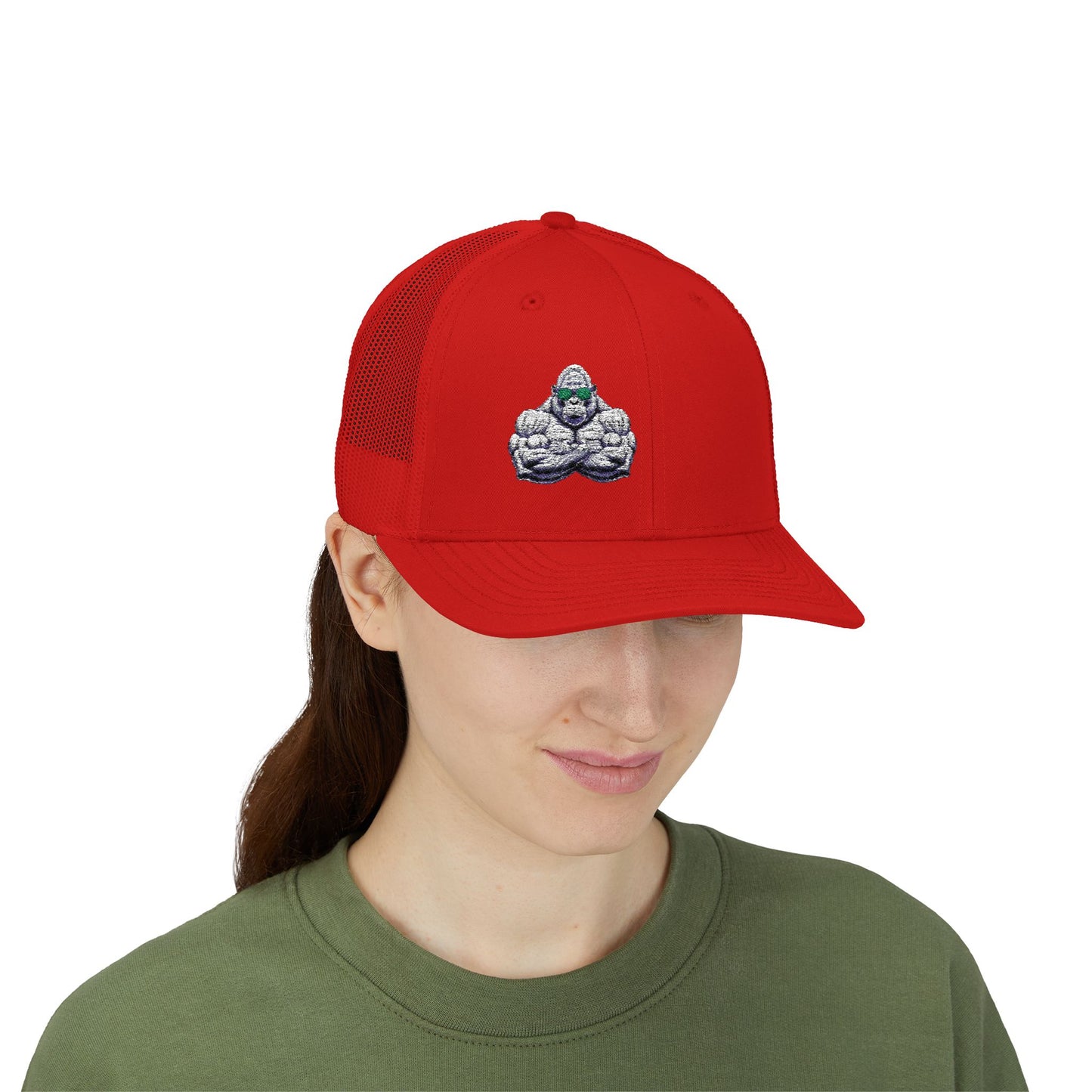Embroidered Snapback Trucker Cap