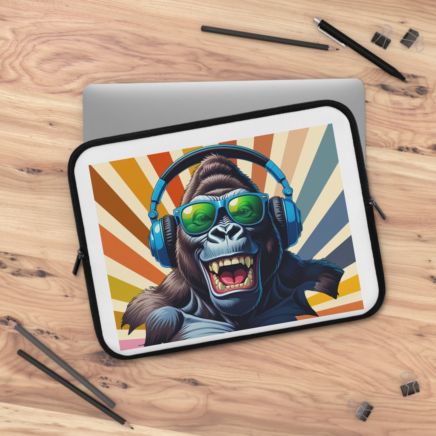 Music Makes Me Happy Laptop Sleeve