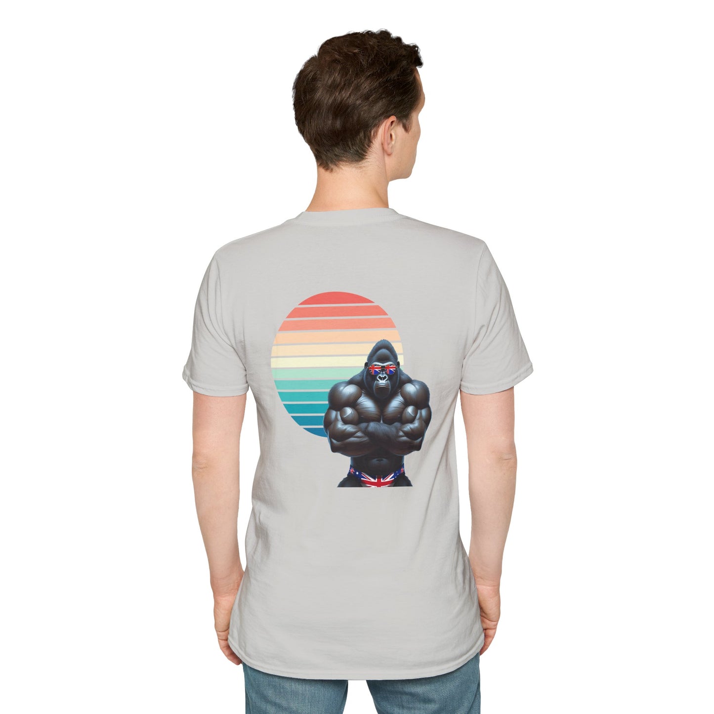 80's-Inspired Retro Graphic Tee - Australian Flag