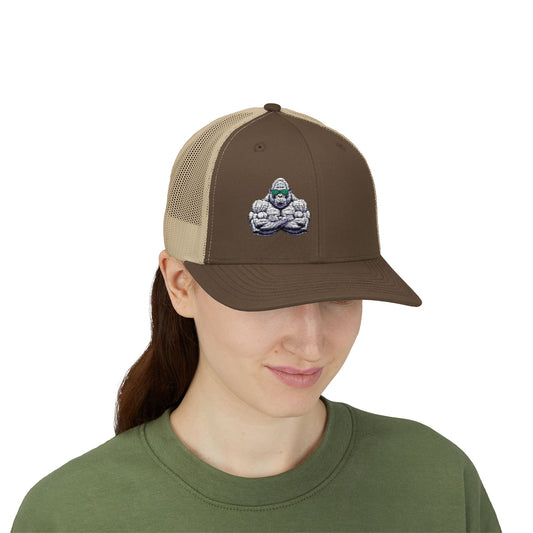 Embroidered Snapback Trucker Cap