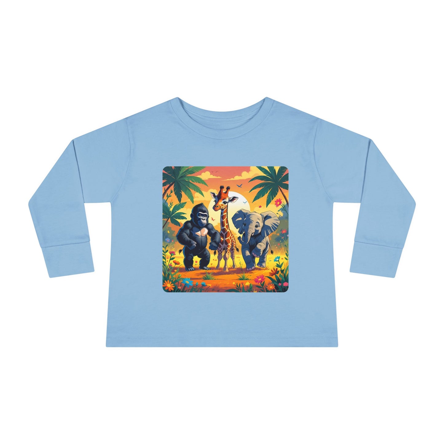 Jungle Safari Toddler Long Sleeve Tee
