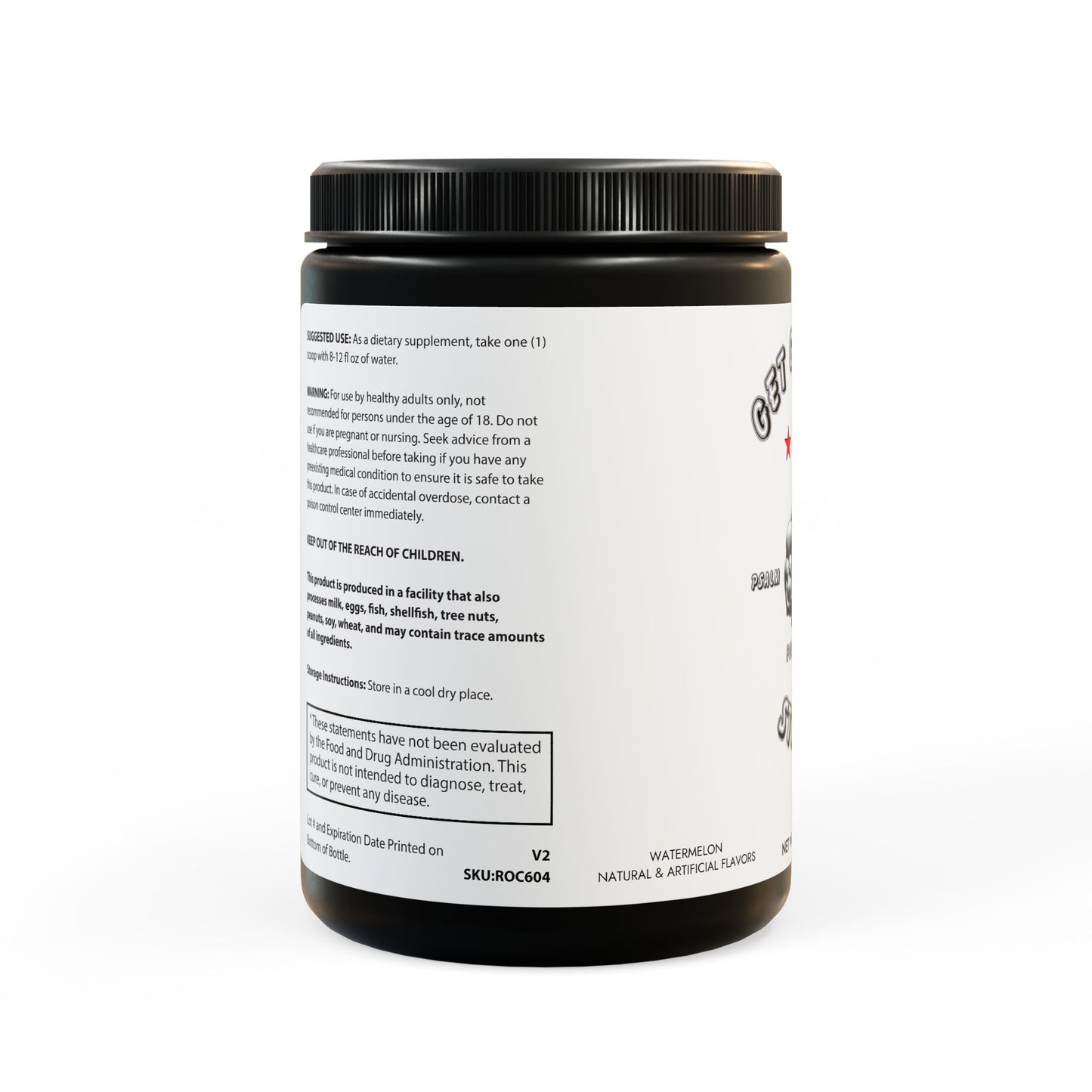 BCAA Supplement - Watermelon Flavor (325g, 11.46oz, 45 servings)