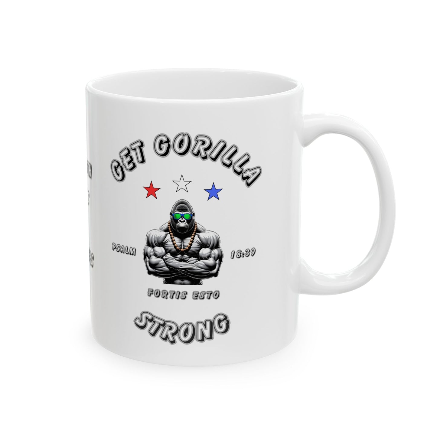 'Get Gorilla Strong!' Ceramic Mug, 11oz or 15oz