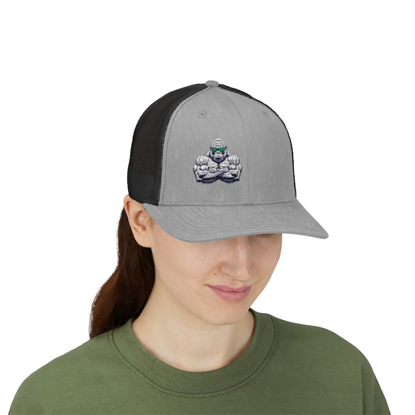Embroidered Snapback Trucker Cap