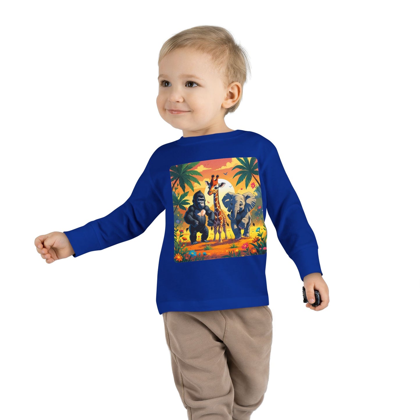 Jungle Safari Toddler Long Sleeve Tee