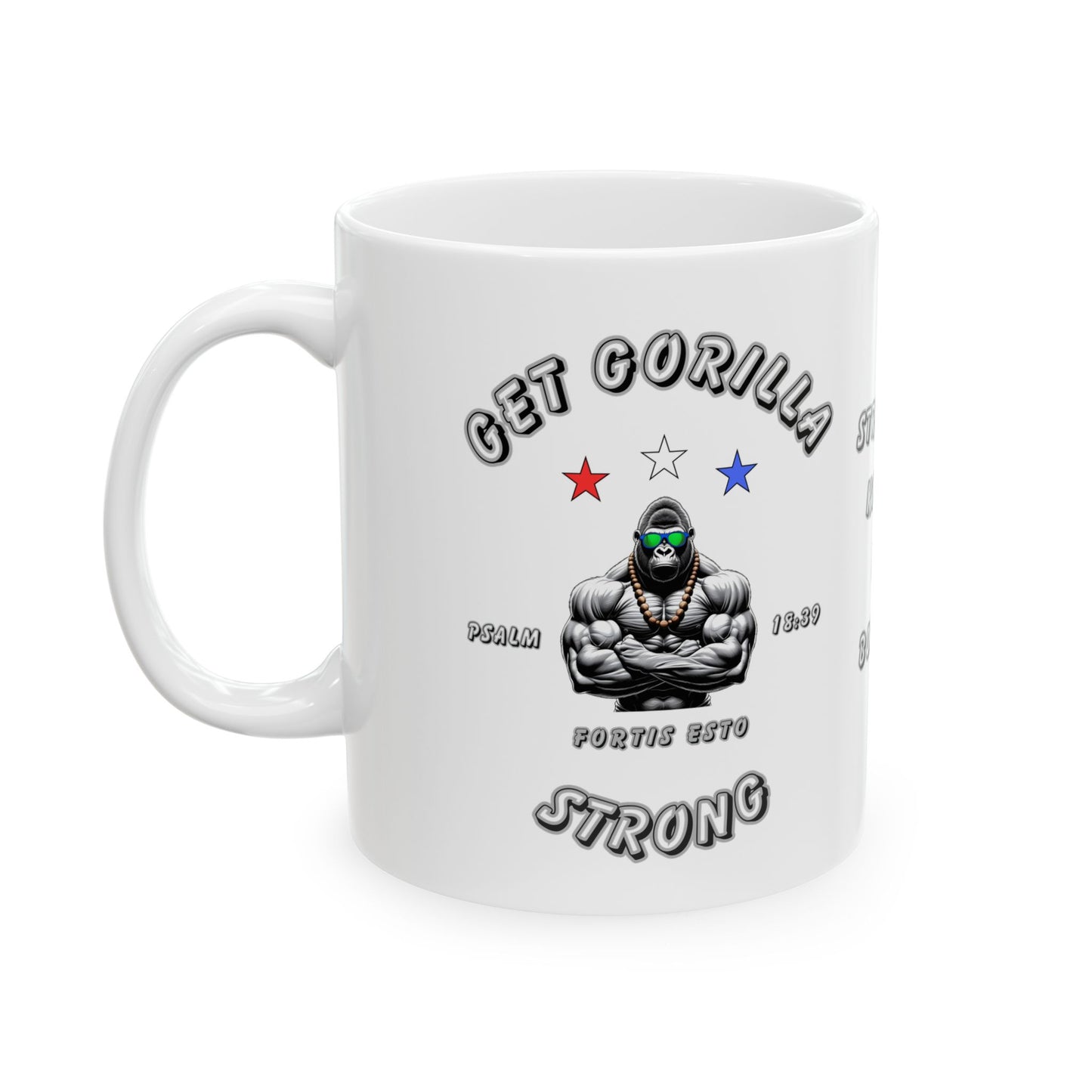 'Get Gorilla Strong!' Ceramic Mug, 11oz or 15oz
