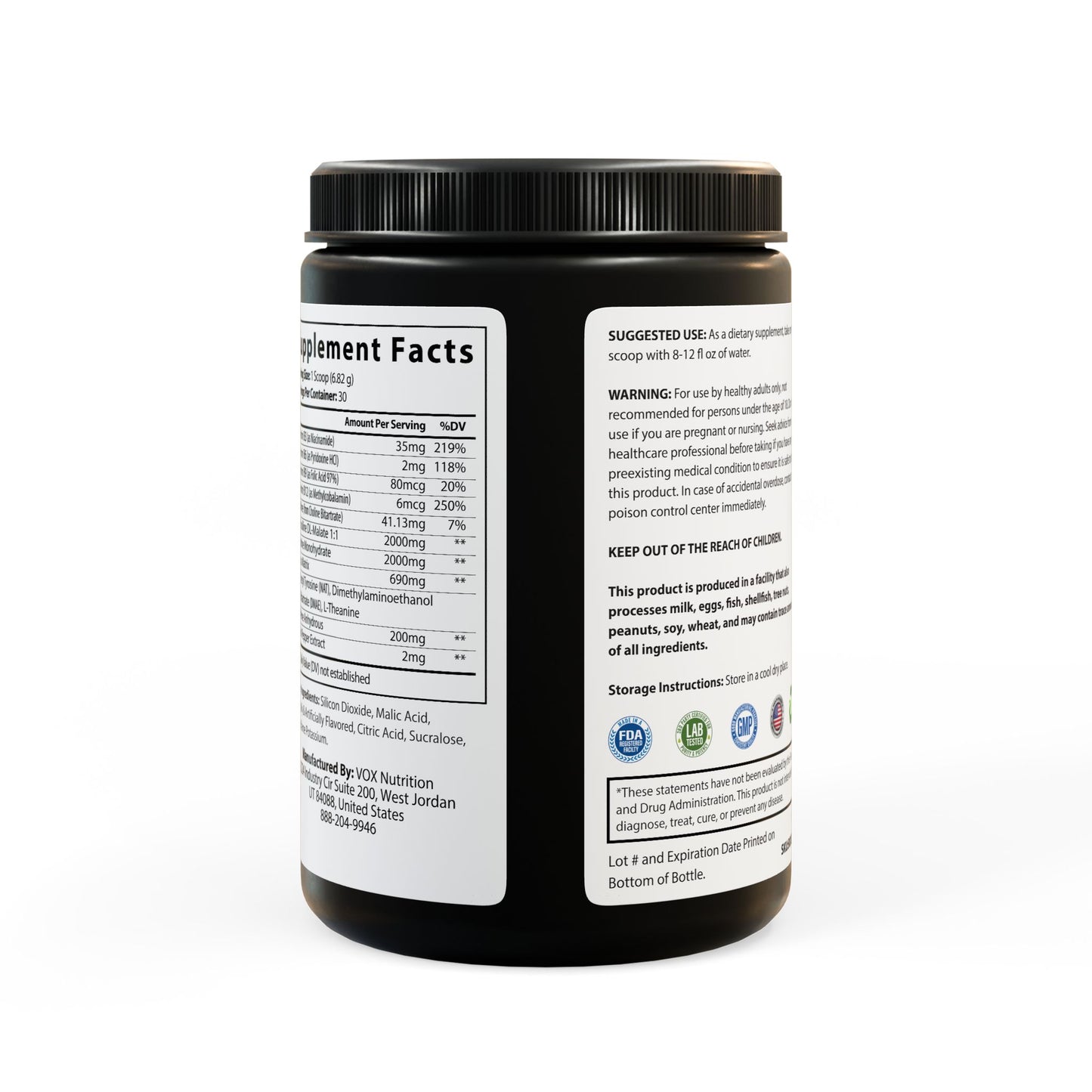 Pre-Workout Supplement - Fruit Punch Flavor - (204g, 7.1oz)
